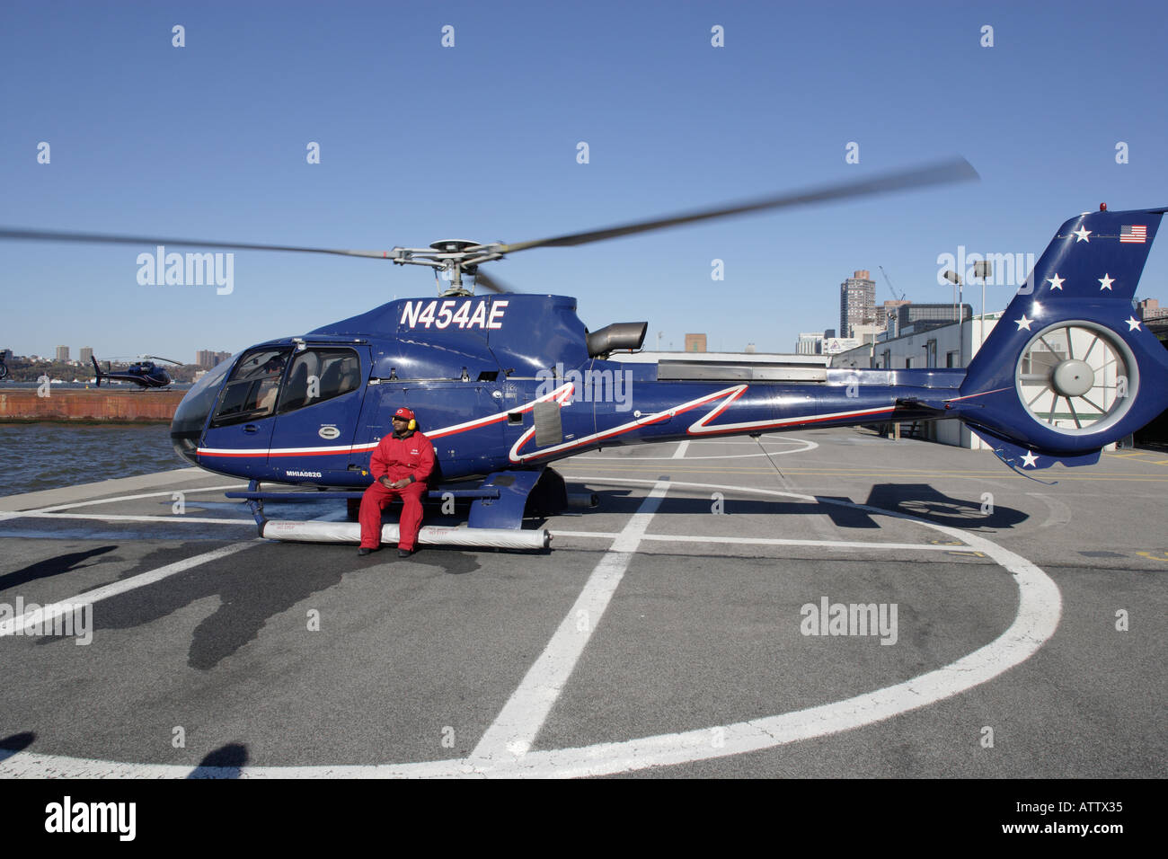 Hubschrauber-Touren von New York City-NY-USA Stockfoto