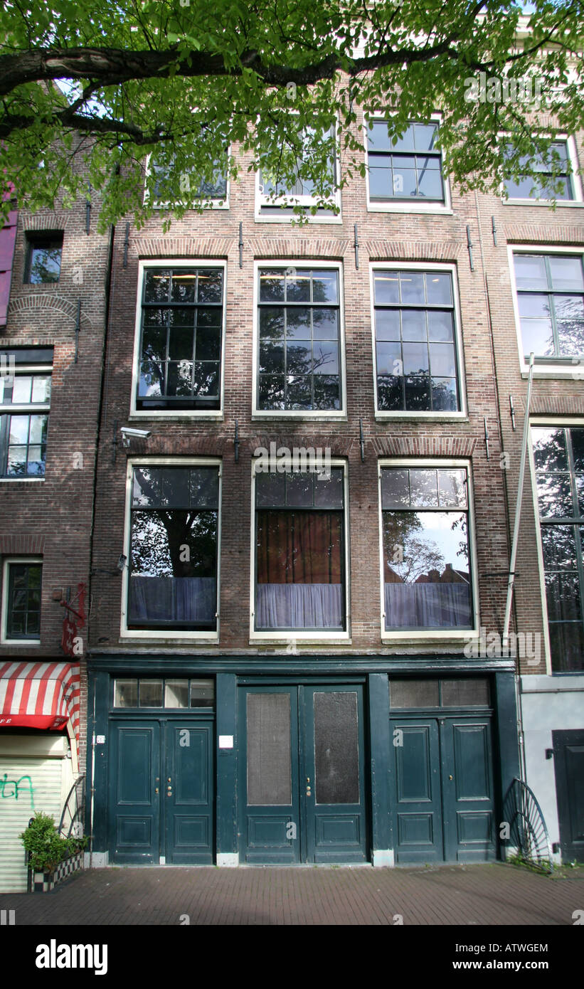 Das Anne Frank Haus in Amsterdam, Niederlande. Stockfoto