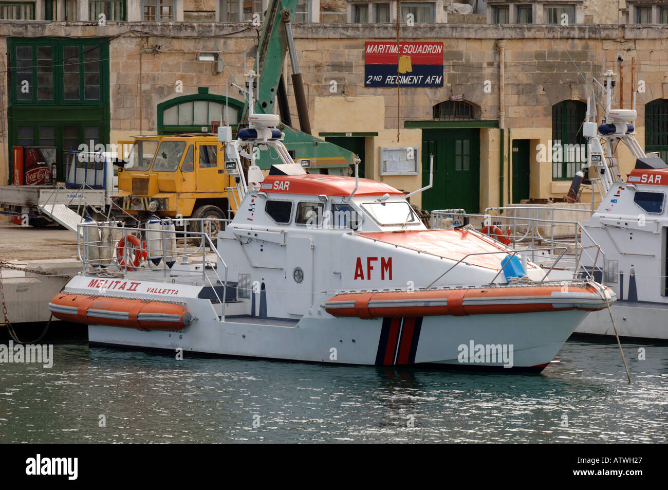 Suche und Rettung Boot die Insel Malta Stockfoto