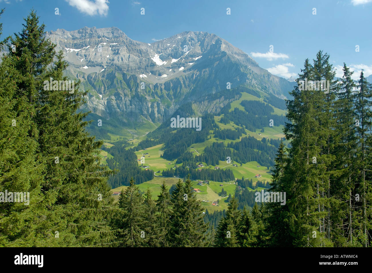 Brutto-Lohner Bergen oberhalb von Adelboden-Frutigen Bern Schweiz Stockfoto