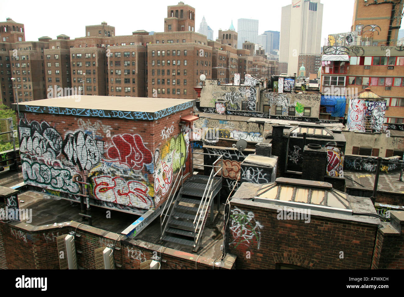 New York Graffiti in lower Manhattan Stockfoto