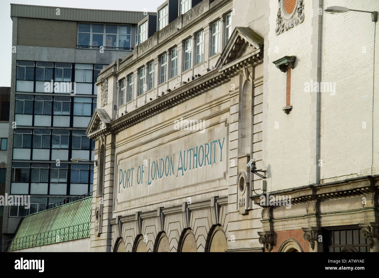 1914-Port of London Authority Gebäude Stockfoto