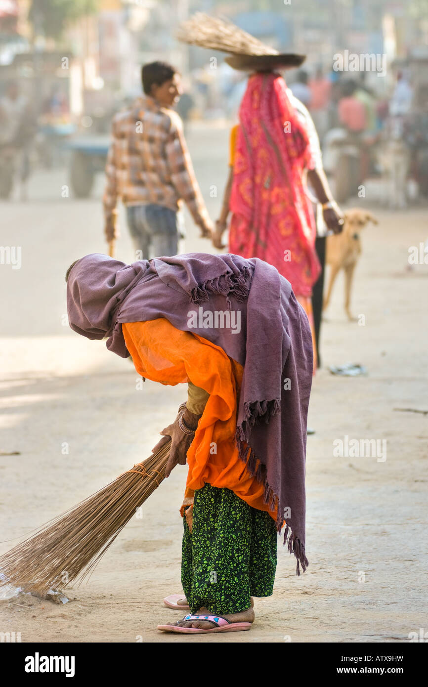 Indische Frau Rajasthan Stockfoto