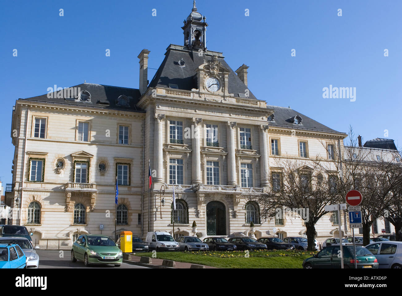 Das Hotel de Vile oder Rathaus in Meaux, in der Nähe von Paris, Frankreich Stockfoto