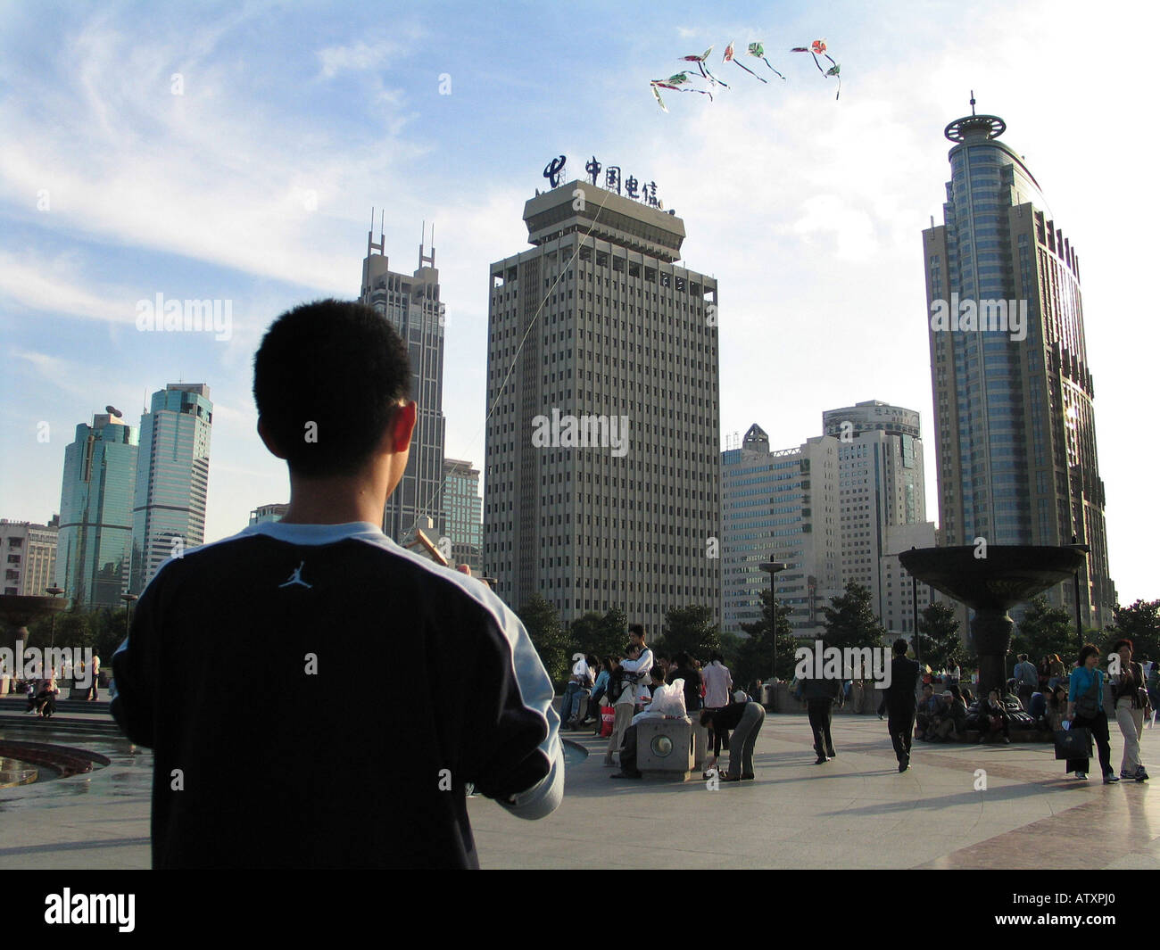 Kite Menschen s Quadrat Shanghai China Asien Stockfoto