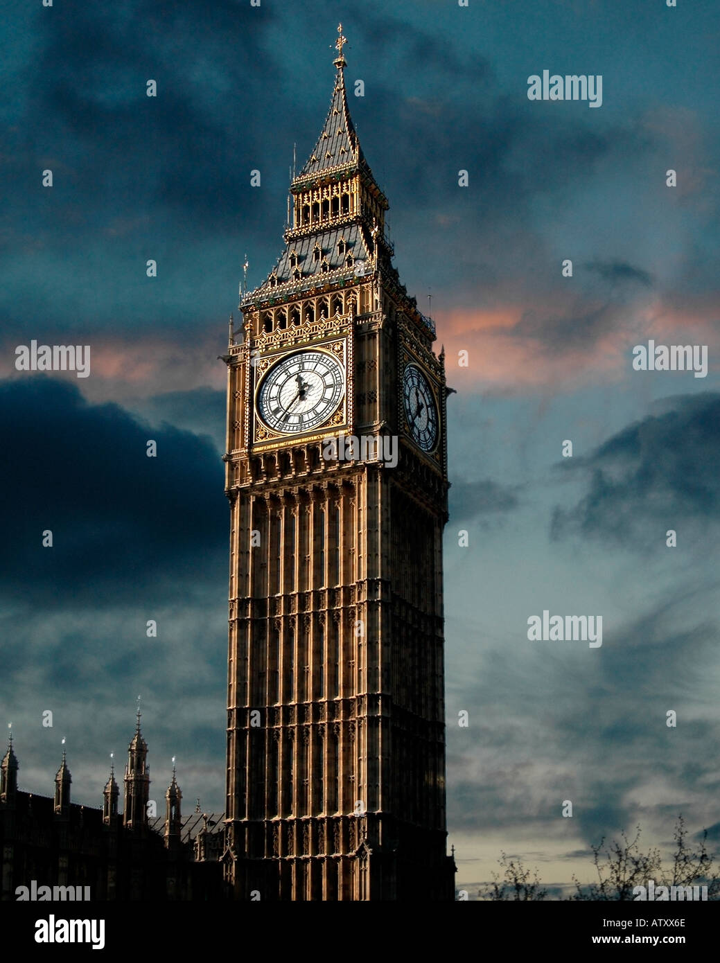 Big Ben Clocktower Stockfoto