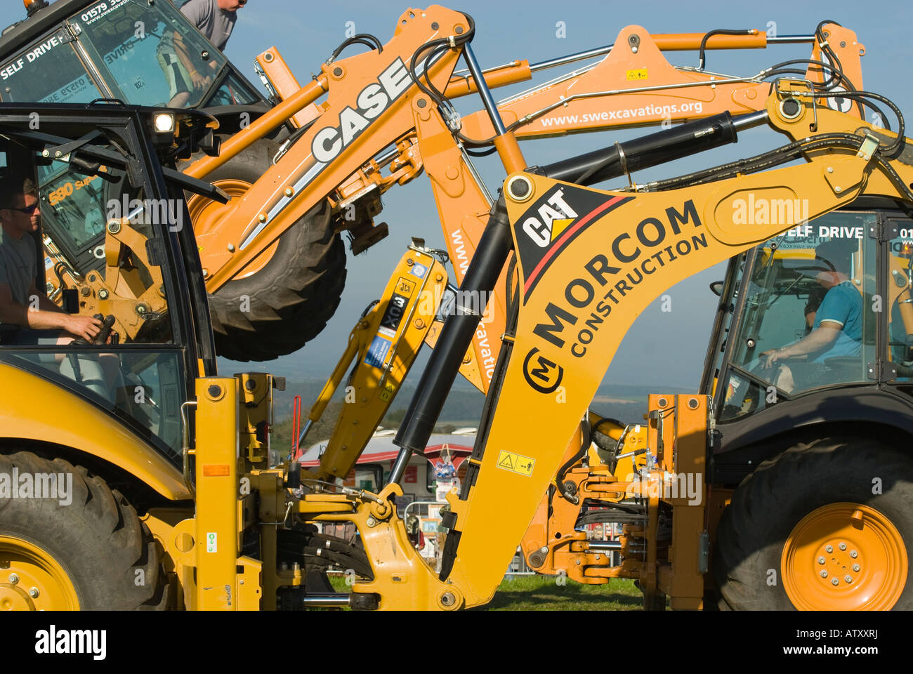 "Bagger"in tanzen Lanlivery Sommer Fayre, Cornwall. 2007 Stockfoto