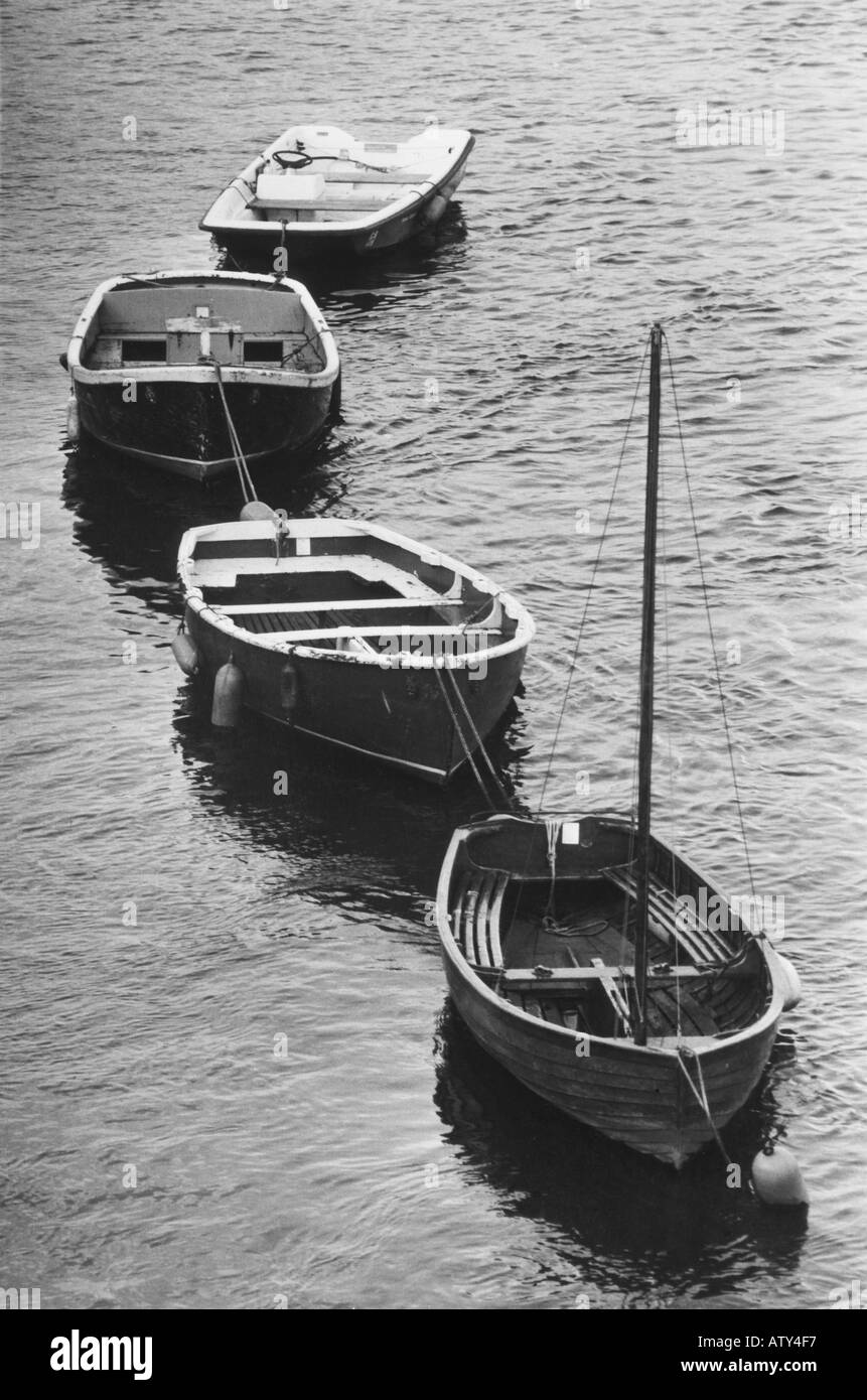 1980 vier Boote Richmond Stockfoto