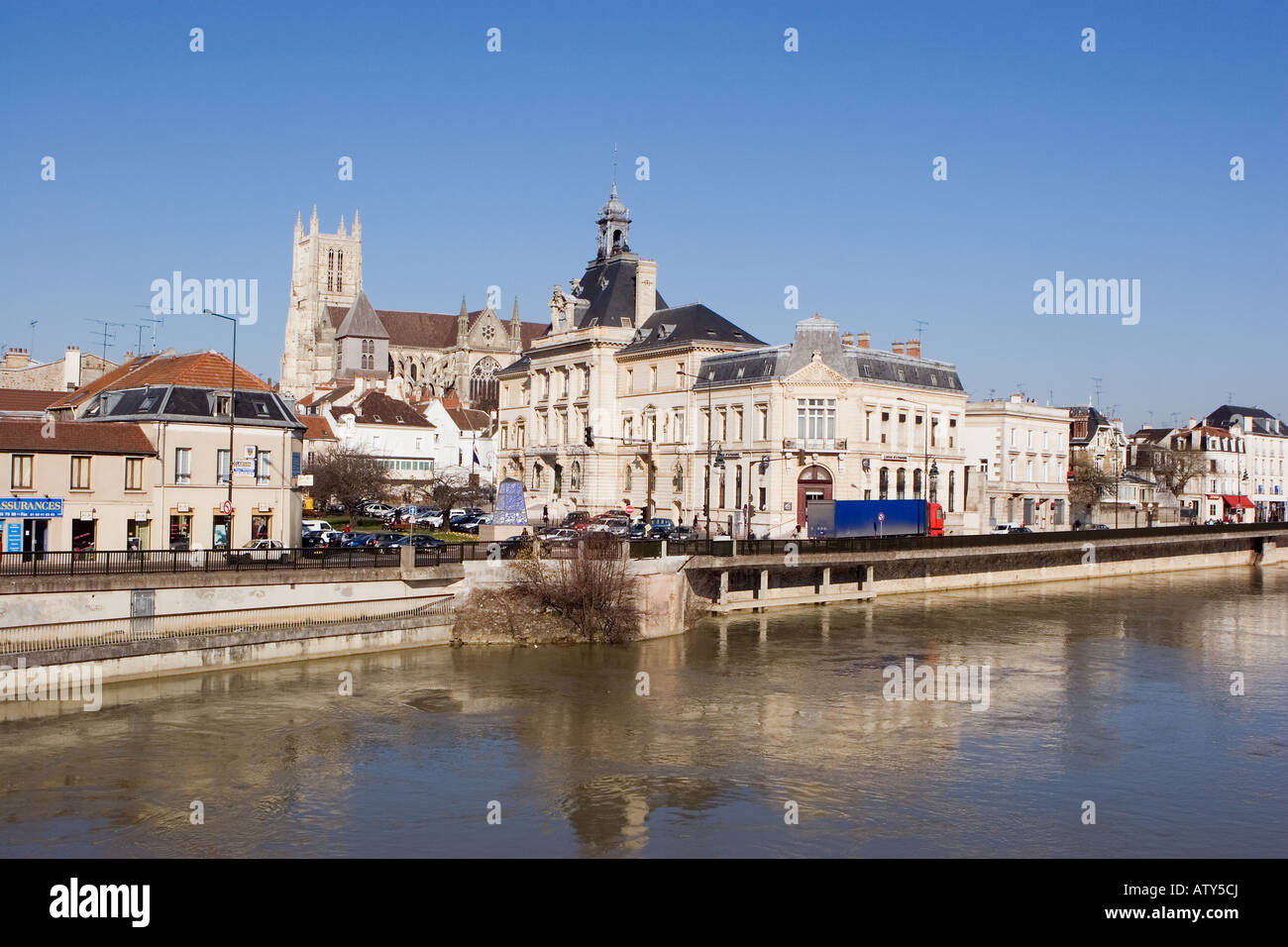 Meaux in der Nähe von Paris in der Region Ile de France, Seine-et-Marne Stockfoto