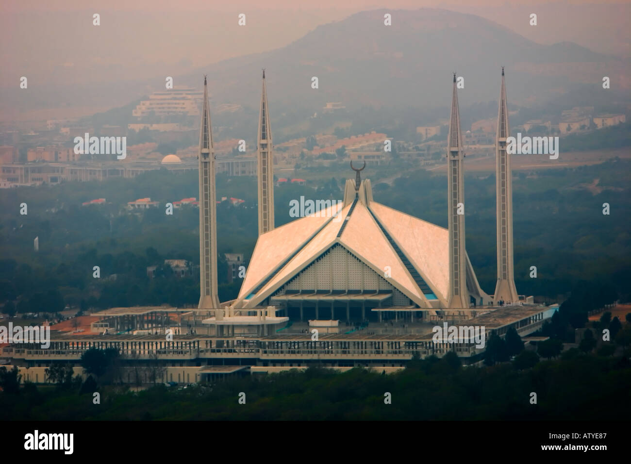 Shah Faisal Moschee Islamabad-Pakistan Stockfoto