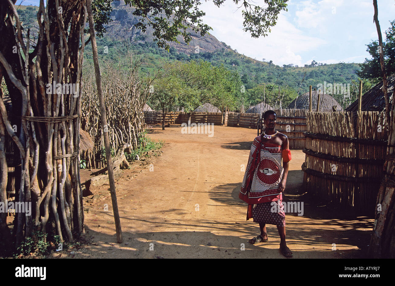 Mantenga Kulturdorf Stockfoto