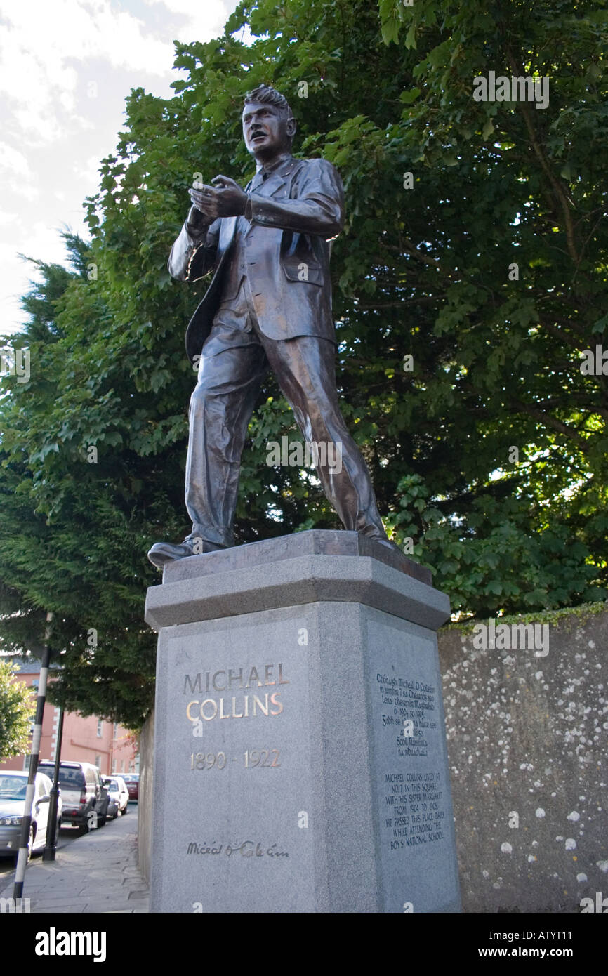 Michael Collins Statue, Clonakilty, County Cork, Irland Stockfoto