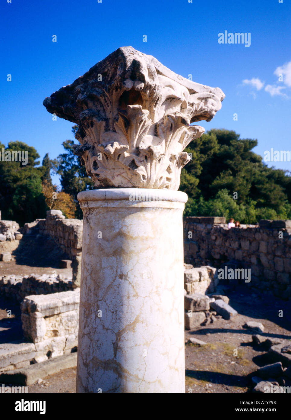 Historische Ruinen Kos Griechenland Stockfoto