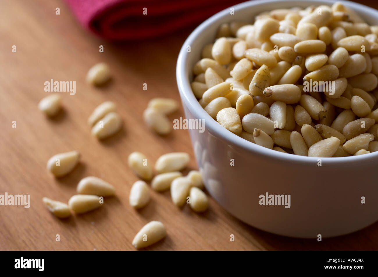 Pinienkerne Stockfoto