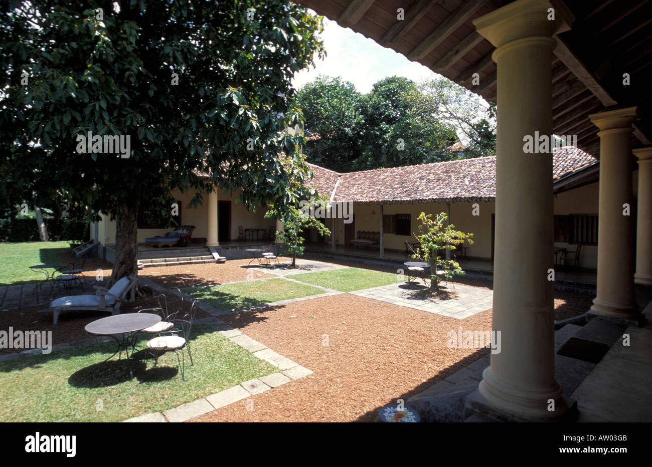 Hof Dutch House Hotel Galle Sri Lanka Asien Stockfoto