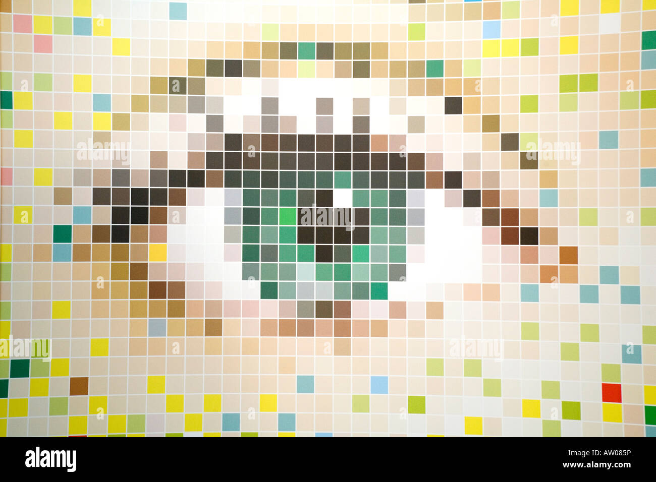 Auge von Pixeln gemacht Stockfoto