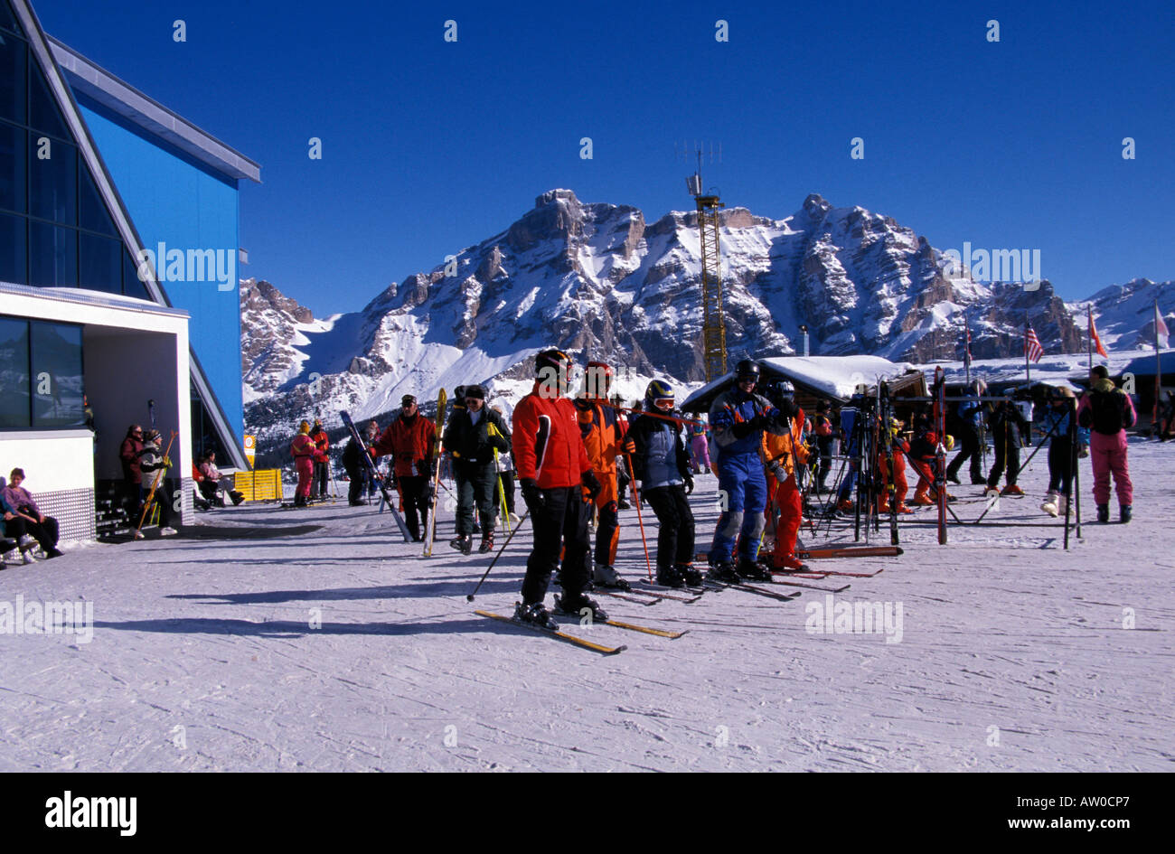 Piz La Villa Badia Alta Val Badia Trentino Südtirol Italien Stockfoto