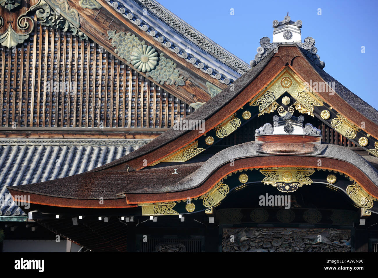 Nijo Burg Kyoto 10 Stockfoto