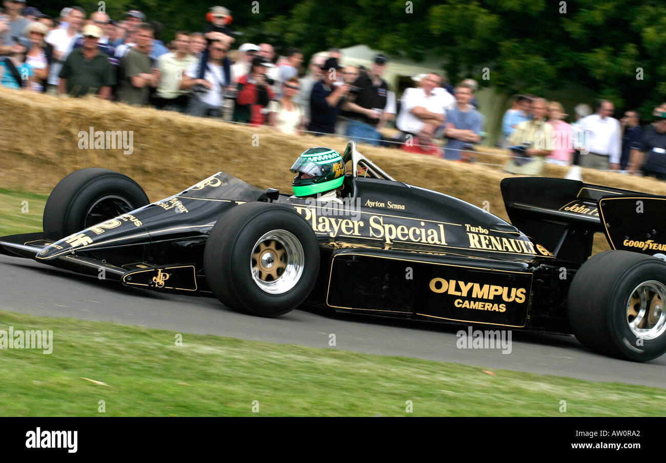 1985-Lotus-Renault 97T auf die 2005 Goodwood Festival of Speed, Sussex, UK Stockfoto