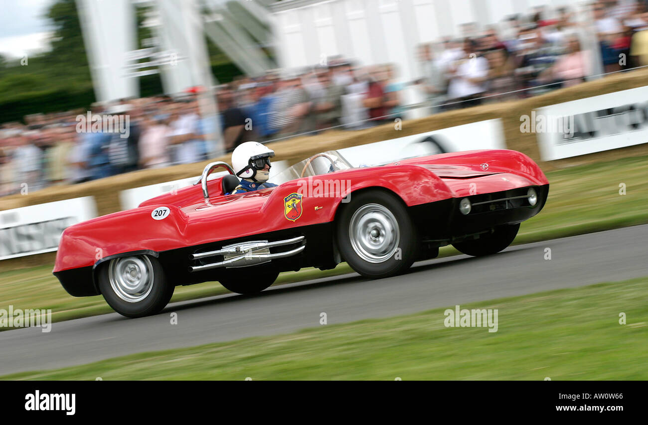 1955 Abarth-Fiat 207 Spyder Corsa beim Goodwood Festival of Speed, Sussex, UK. Stockfoto