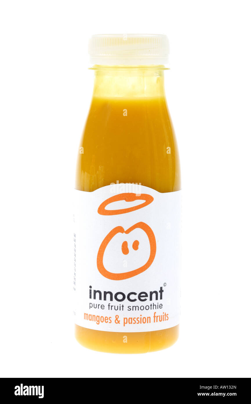 Mango und Passionsfrucht/Maracuja Smoothie Stockfoto