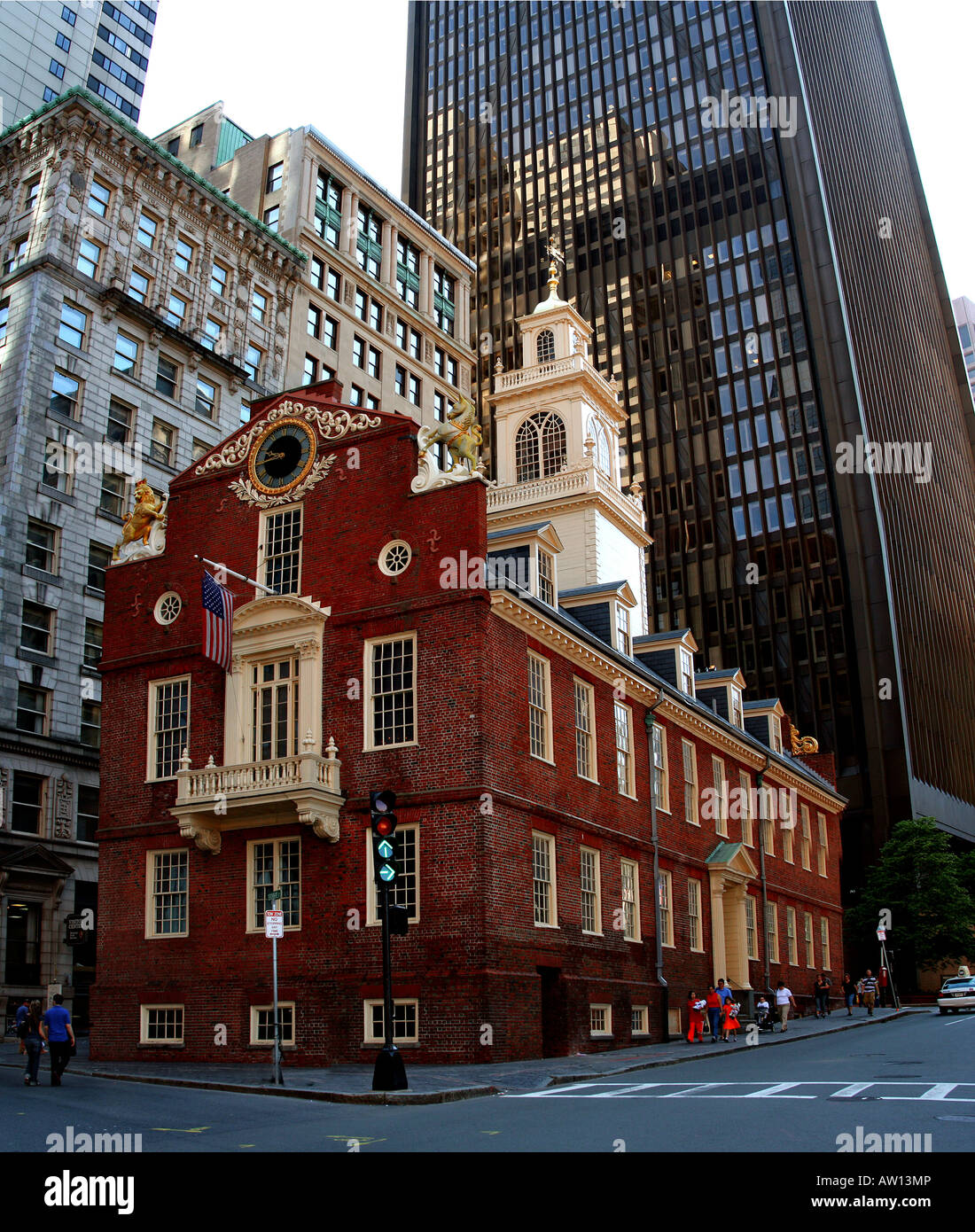 Das Old State House auf dem Freedom Trail in Boston, Massachusetts Stockfoto