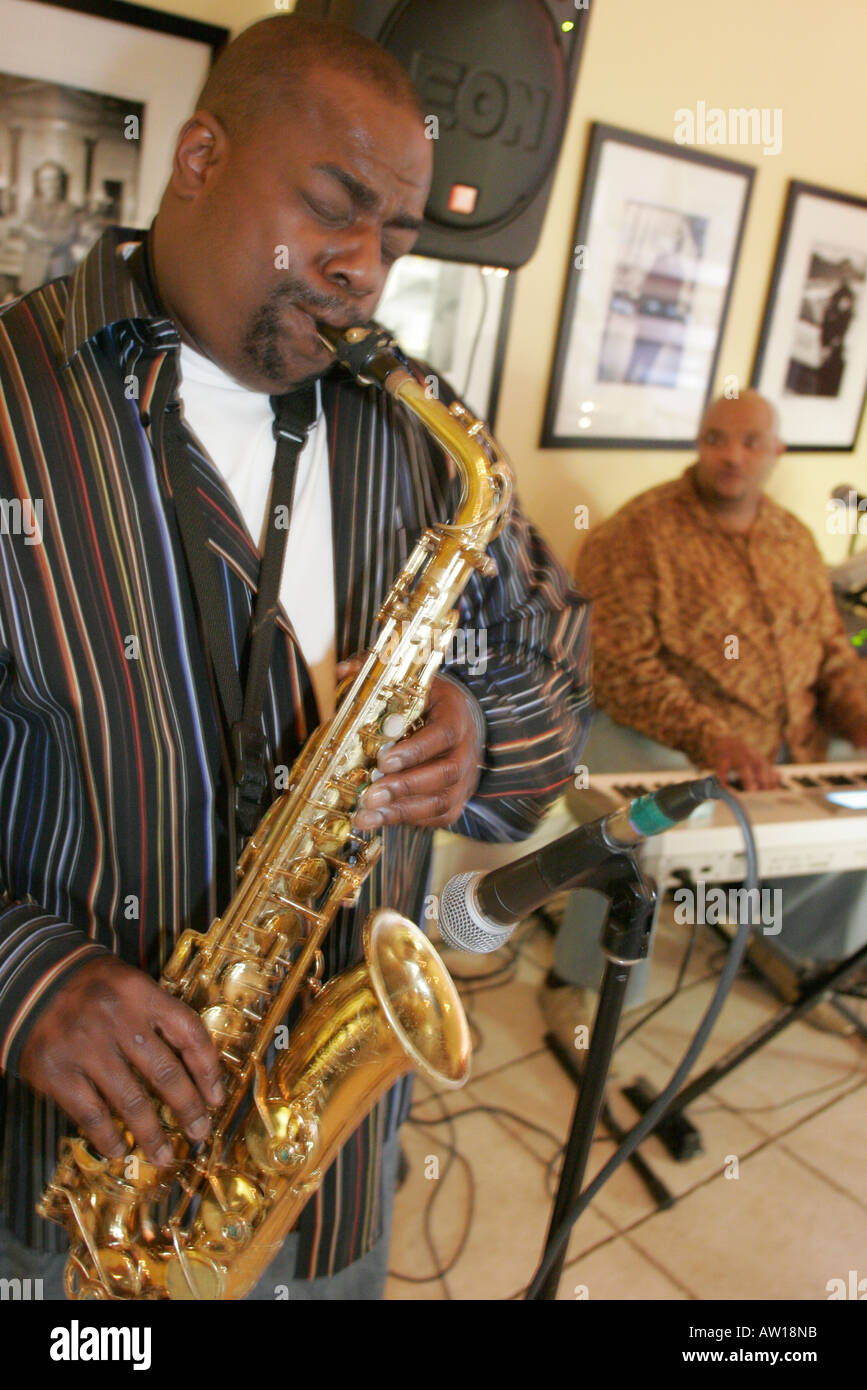 Wisconsin, WI, Upper Midwest, Rock County, Beloit, The Beloit Inn, Cafe Belwah, Harlan Jefferson Jazz Trio, Restaurant Restaurants Essen Essen Essen Essen Essen gehen Cafe Stockfoto