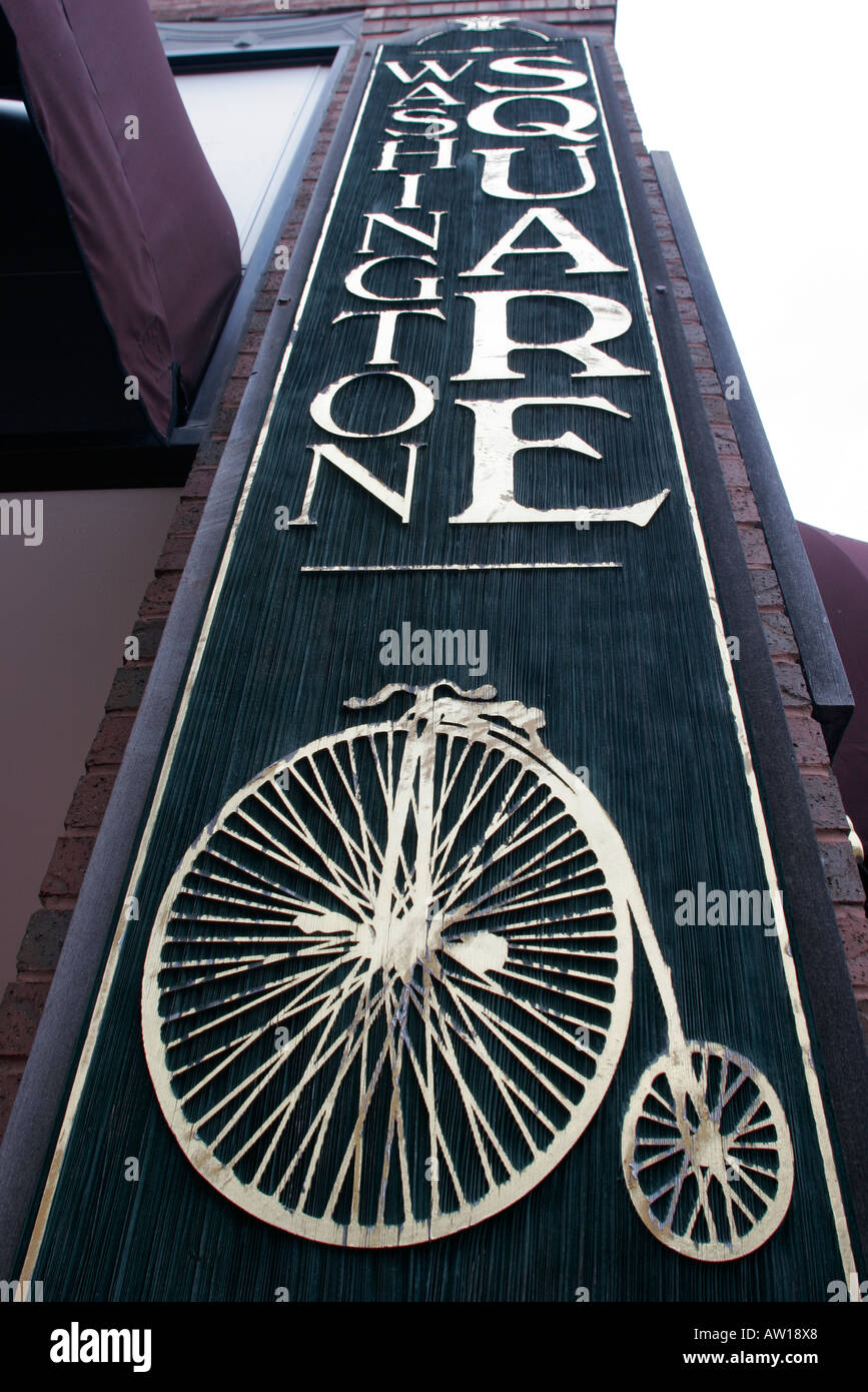 Wisconsin Marathon County, Wausau, Washington Square, Schild, Shopping Shopper Shopper Shop Geschäfte Markt Märkte Markt Kauf Verkauf, Einzelhandel st Stockfoto