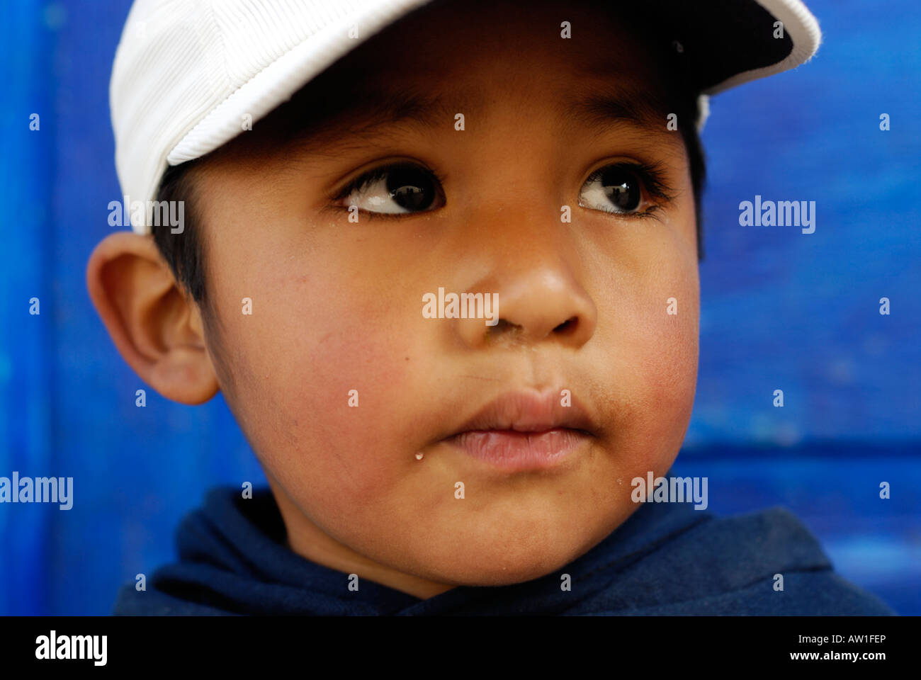 Kleiner Junge Porträt, Iruya, Provinz Salta, Argentinien, Südamerika Stockfoto