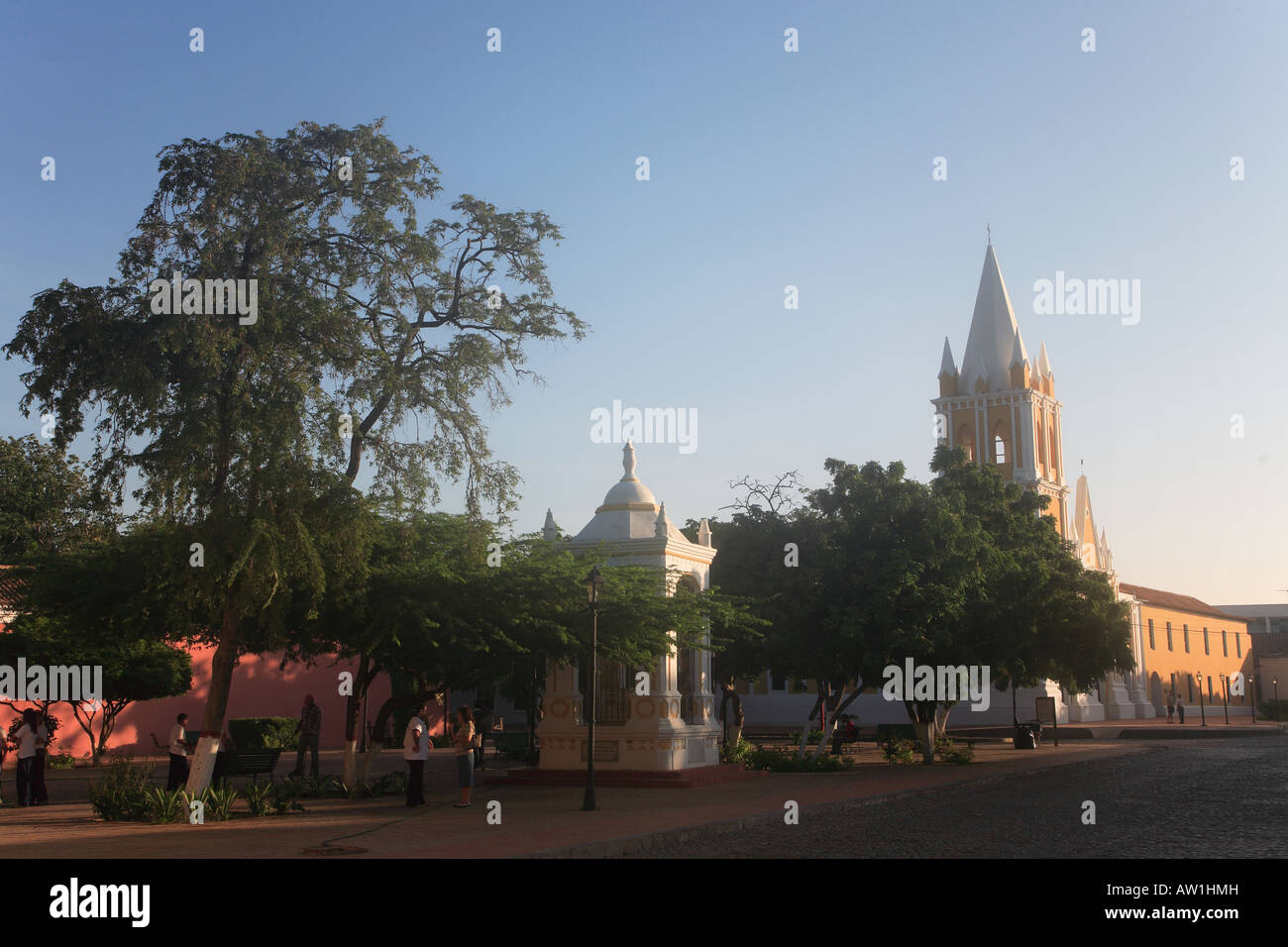 Südamerika Venezuela Coro Plaza San Clemente Stockfoto