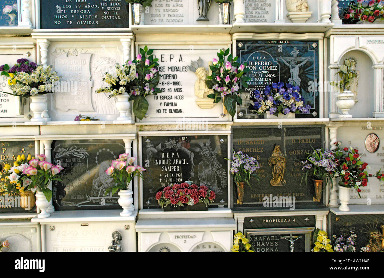 Friedhof in Andalusien, Spanien Stockfoto
