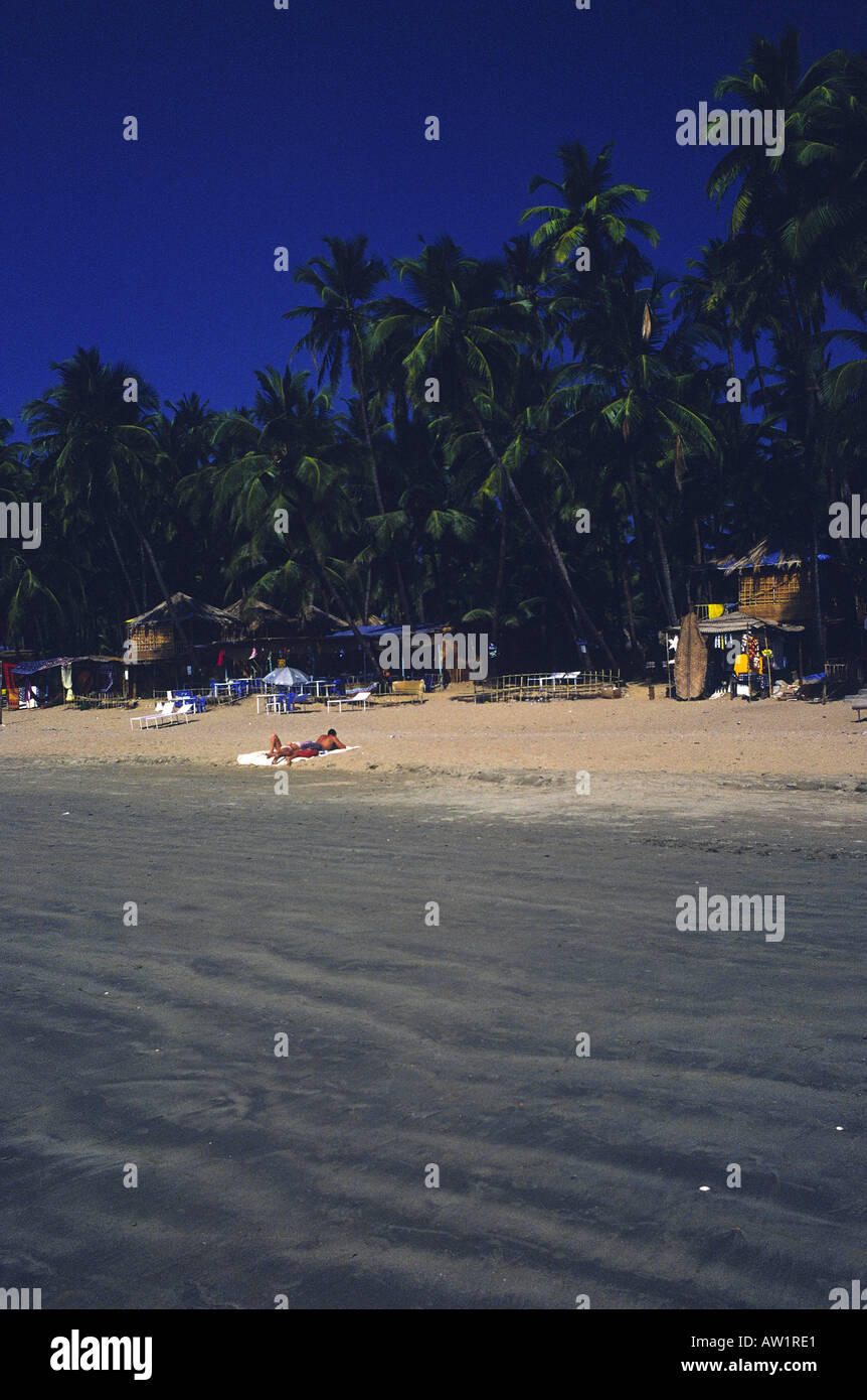 Palolem Beach in Süd-Goa Südindien Stockfoto