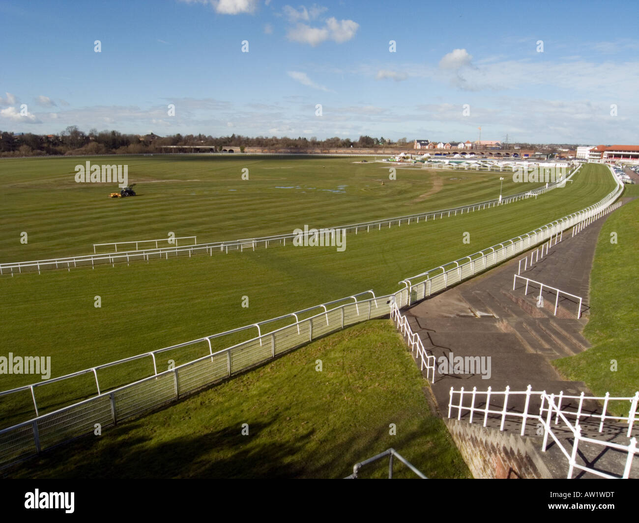 Roodee, Chester Rennbahn Stockfoto