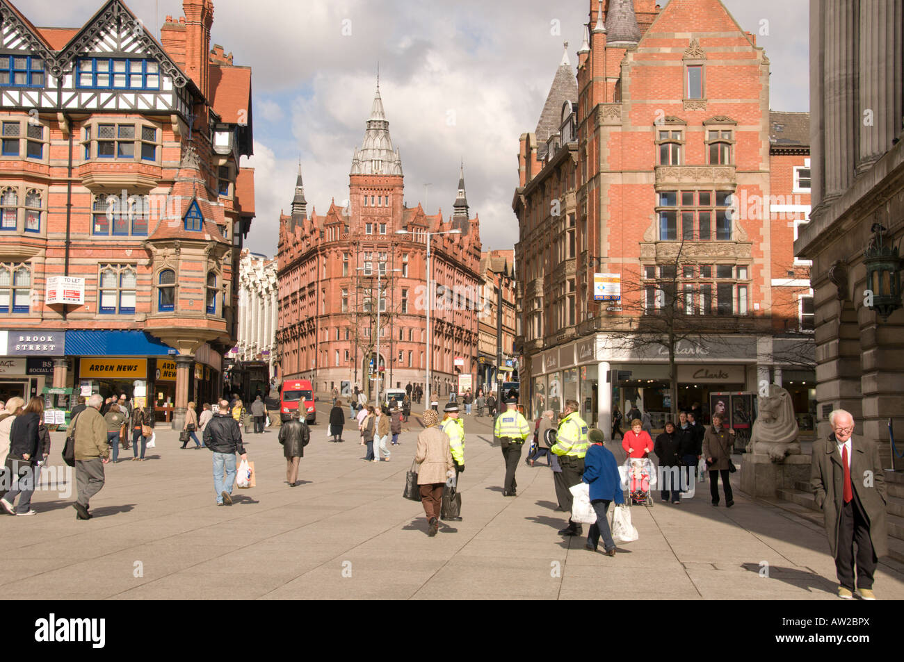 Marktplatz, Nottingham Stockfoto