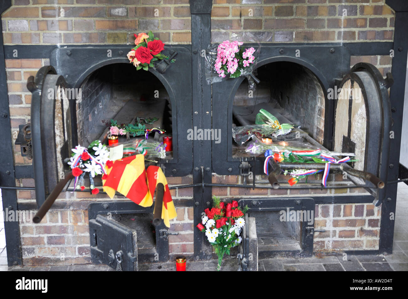 Einäscherung Konzentrationslager Mauthausen Osterreich Stockfoto