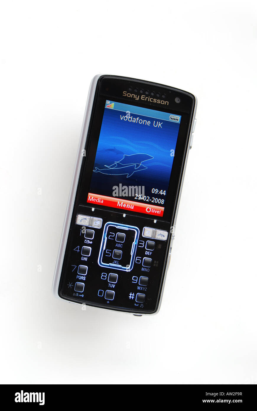 Mobiltelefon Sony Ericsson K850i, Greater London, England, Großbritannien Stockfoto