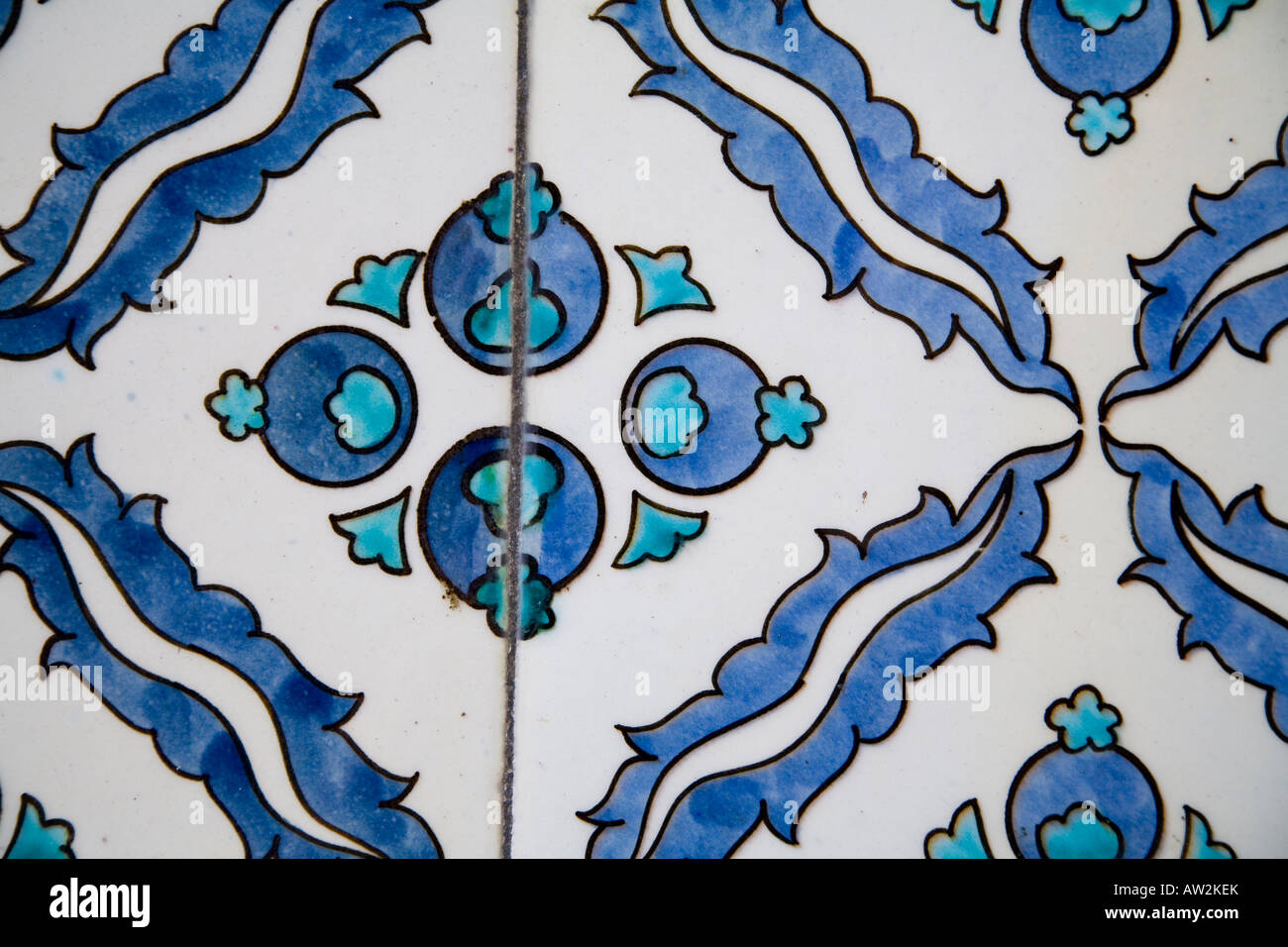 Kachel-Detail-Topkapi-Palast, Istanbul Stockfoto