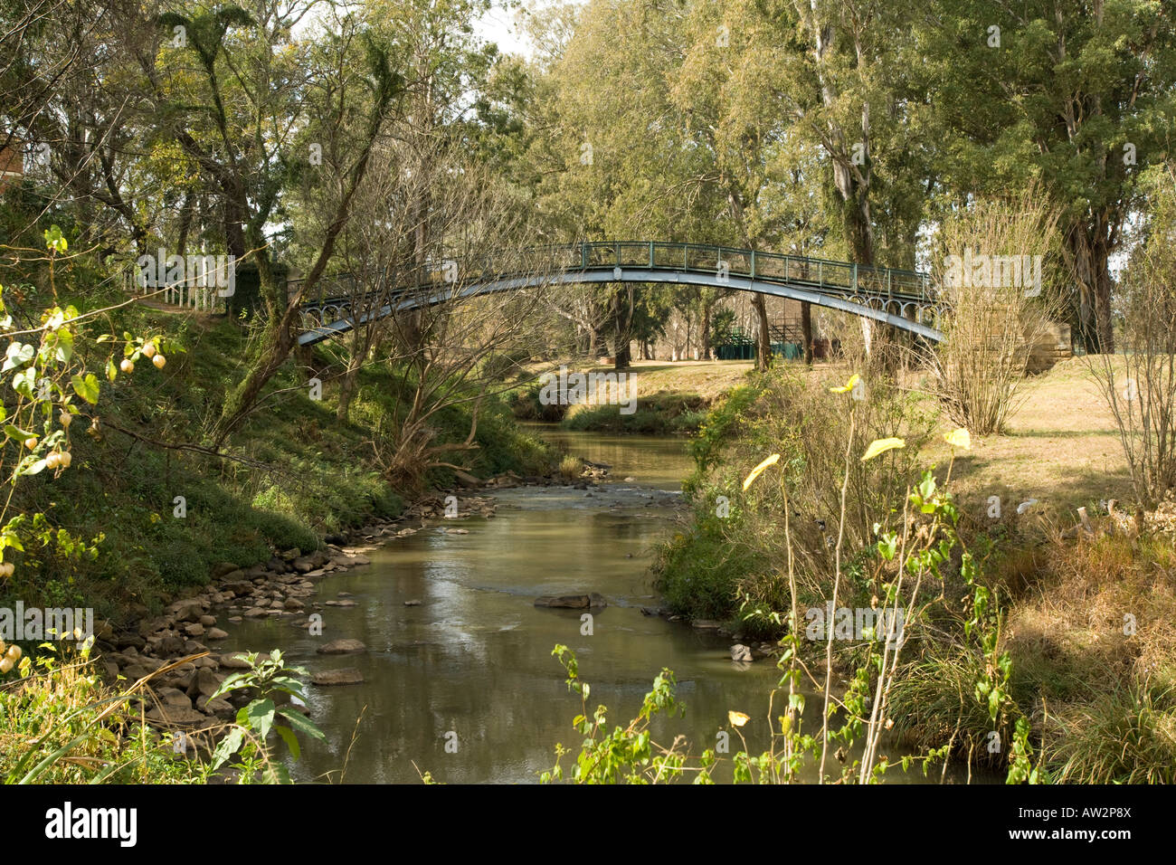 Victorian Eisenbrücke im Alexandra Park Pietermaritzburg Stockfoto