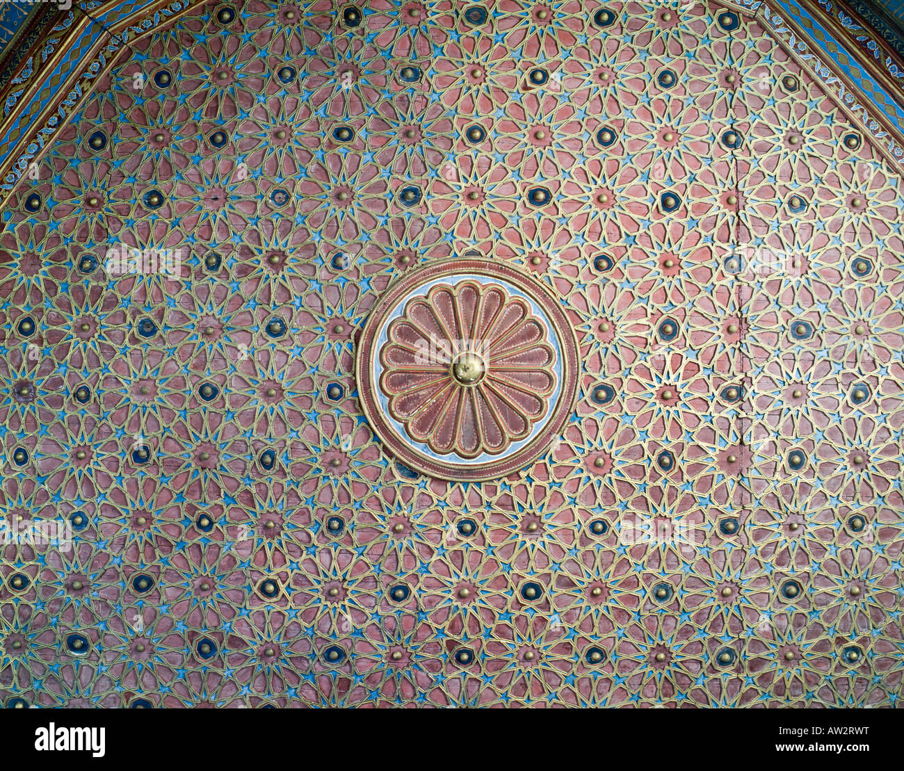 Decke des Sabil, Takiyya Mahmudiyya, Kairo, Ägypten Stockfoto