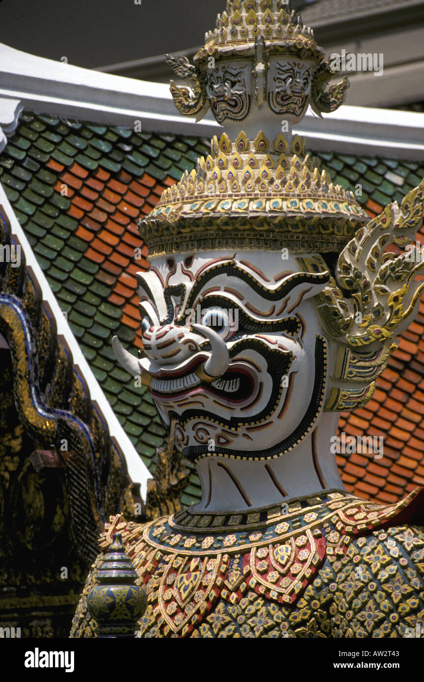 Thailand Bangkok Wat Pra Keo Kaeo Tempel des Smaragd-Buddha Stockfoto