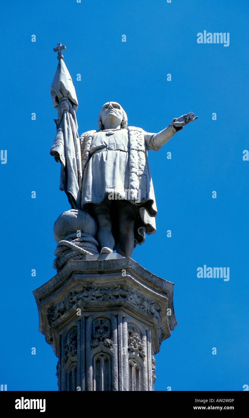 Madrid Spanien Plaza de Colon Christopher Columbus Stockfoto