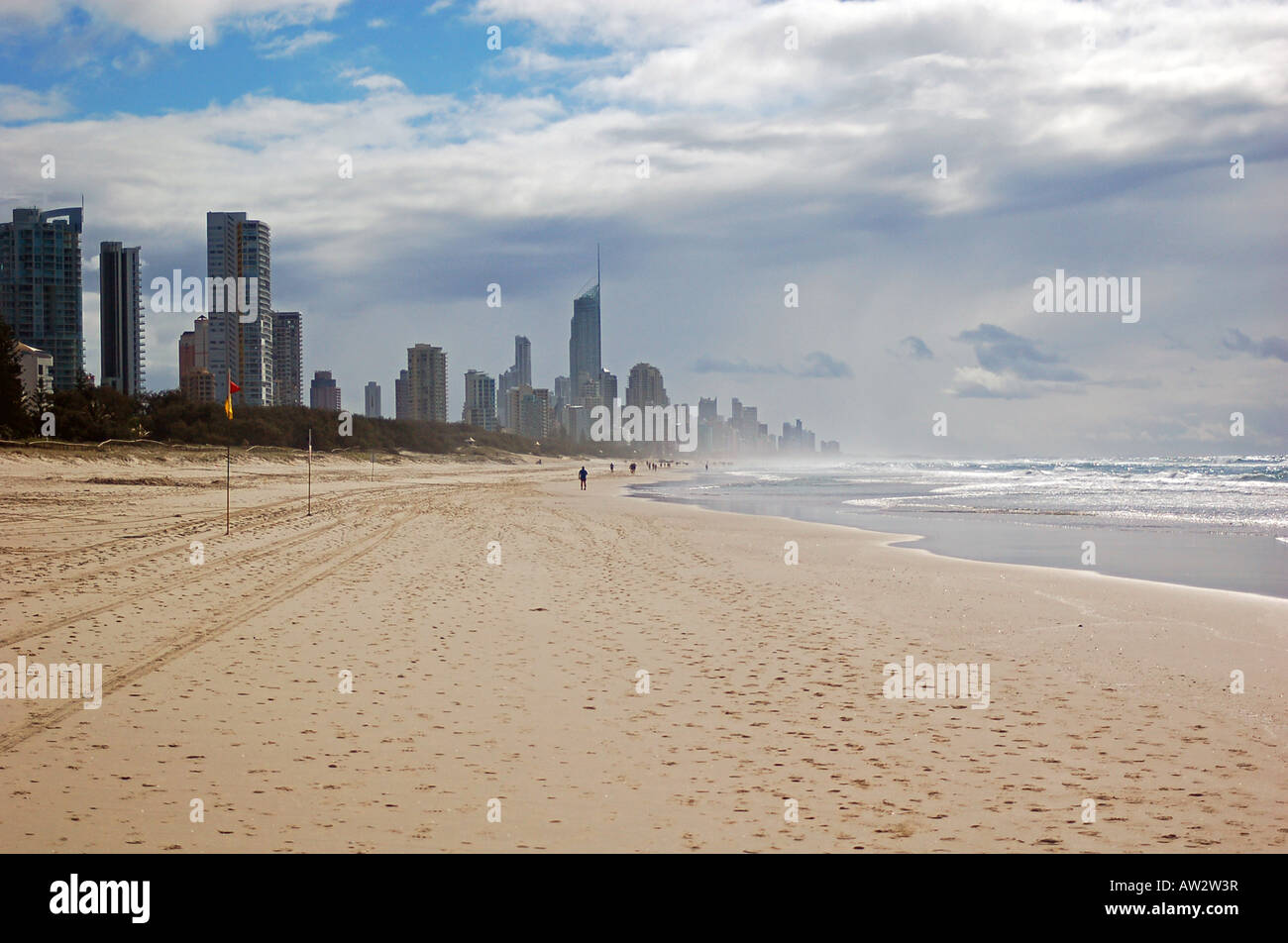 Surferparadies Goldcoast Australien Stockfoto