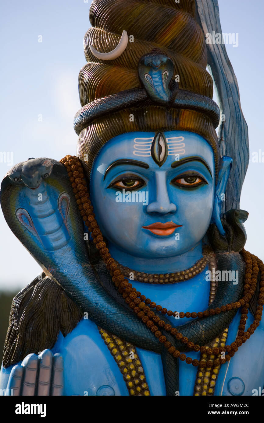 Nahaufnahme Detail der Hindu-Gottheit - See im "Grand Bassin", Mauritius Stockfoto