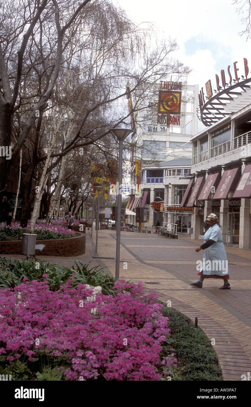 Rosebank Einkaufszentrum Johannesburg in Südafrika Stockfoto