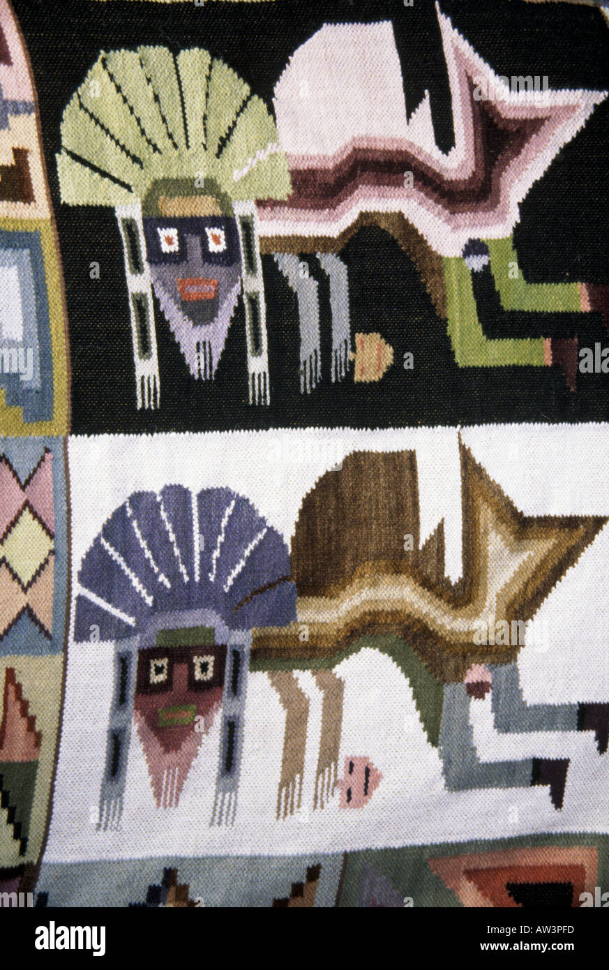 PERU - Textil-designs Stockfoto