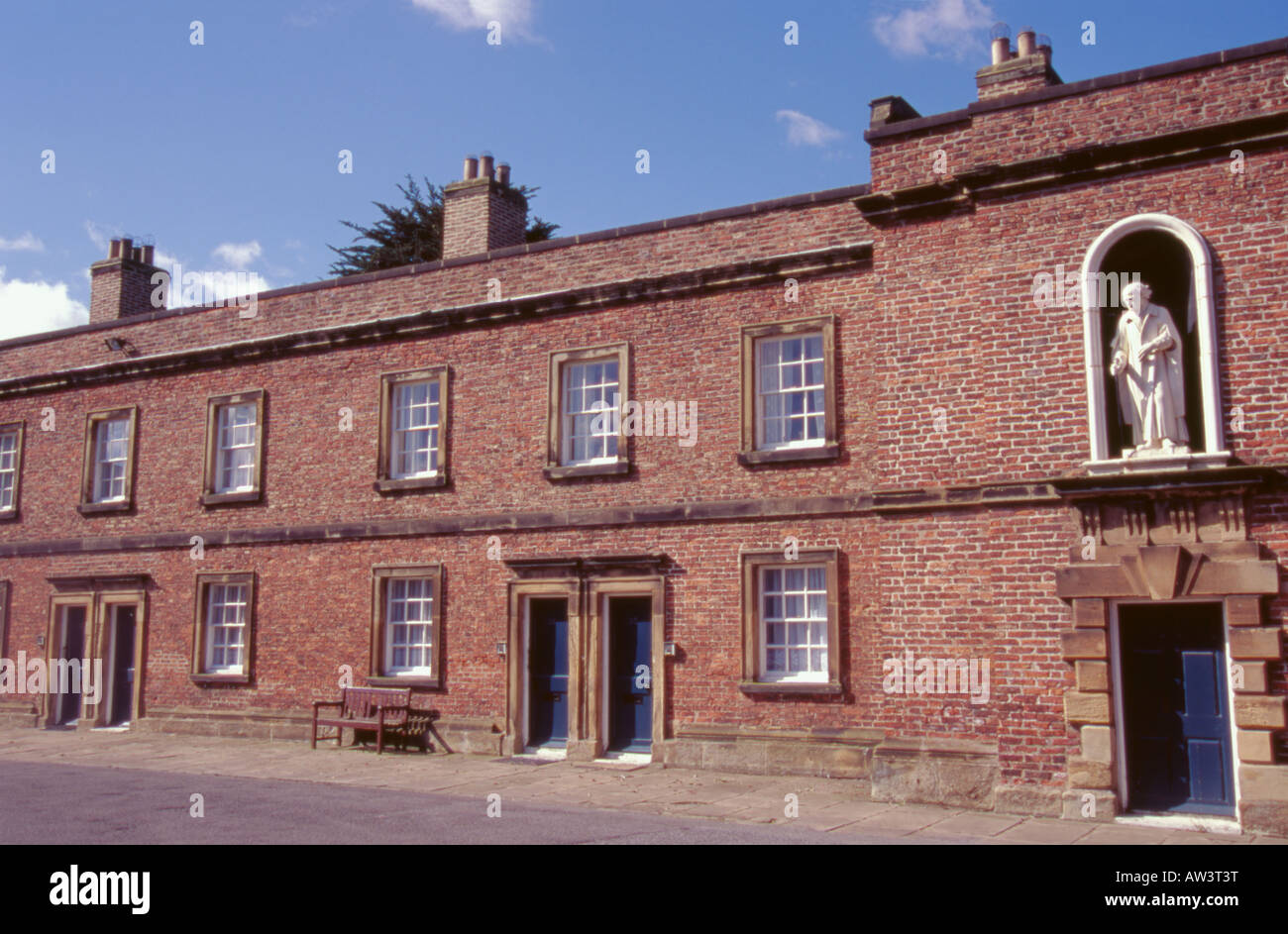 Sir William Turner Armenhäuser, Kirkleatham, in der Nähe von Wilton, Teesside, Cleveland, England, UK. Stockfoto
