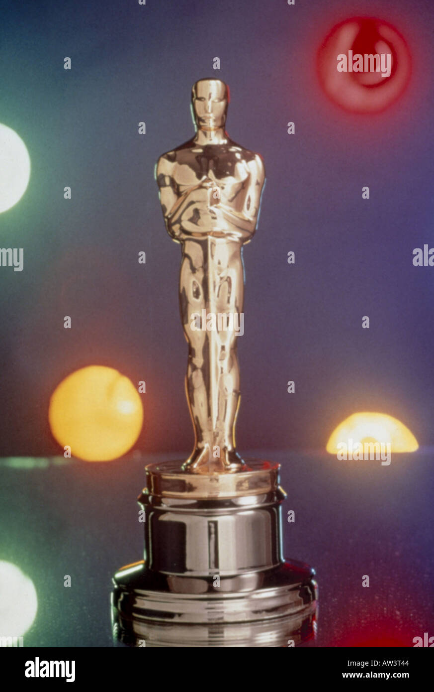 OSCAR-Statuette berühmten Film Award von der American Academy of Motion Picture Arts and Sciences - siehe Beschreibung unten Stockfoto