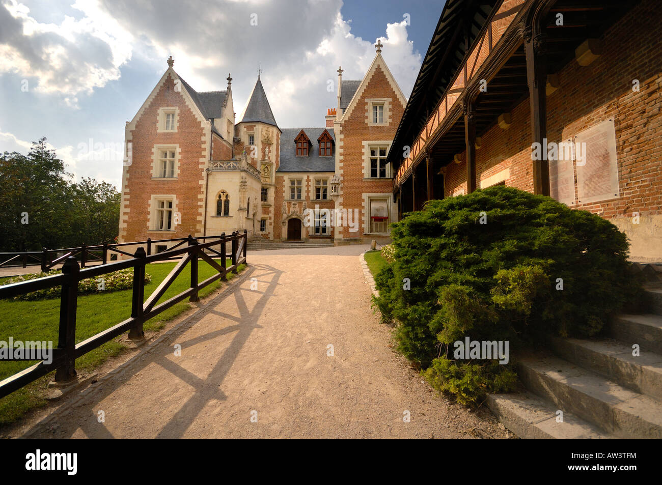 Clos Lucé Où Mourut starb Léonard de Vinci Stockfoto