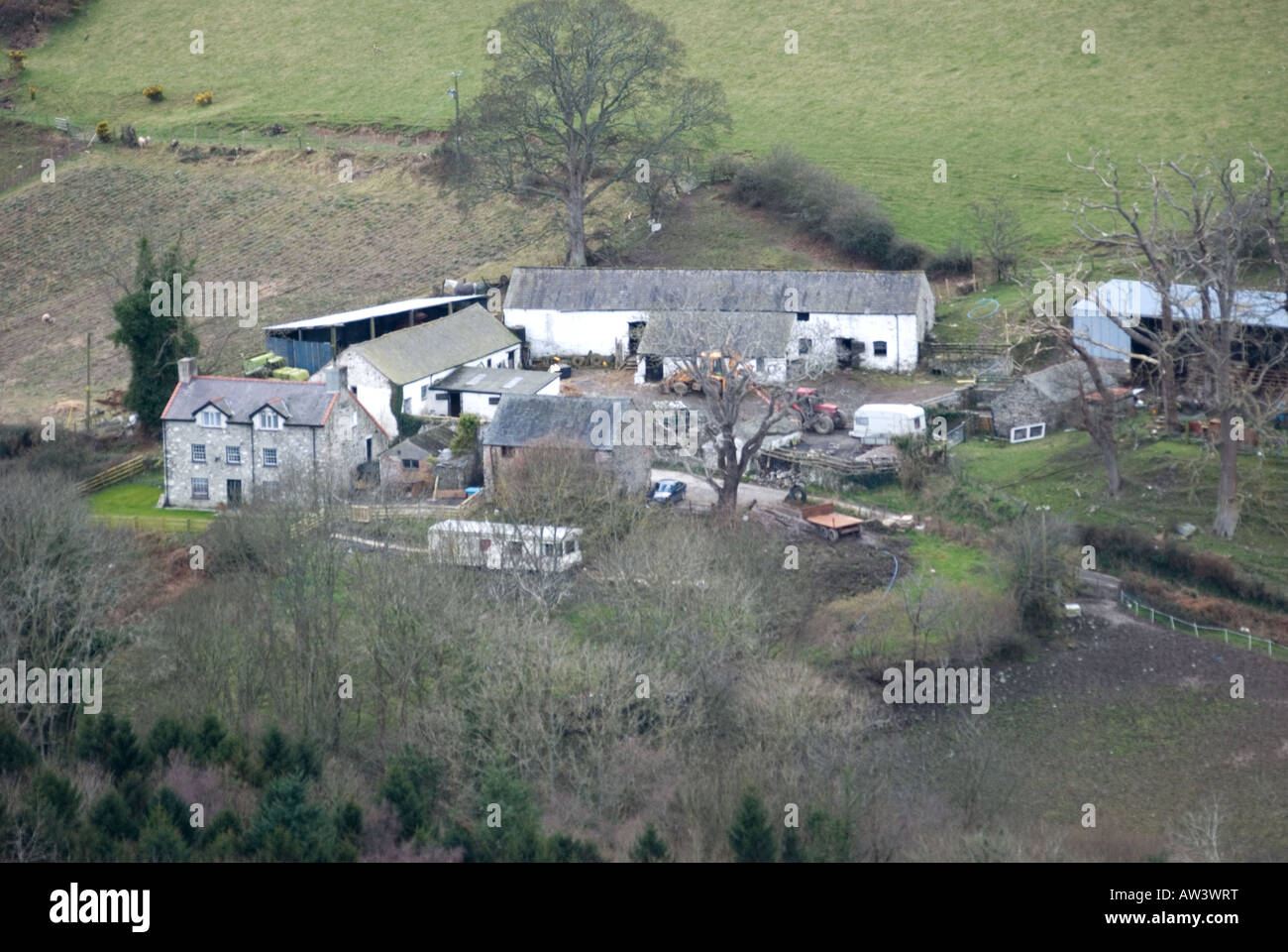 Landwirtschaftliche Gebäude-Wales Stockfoto