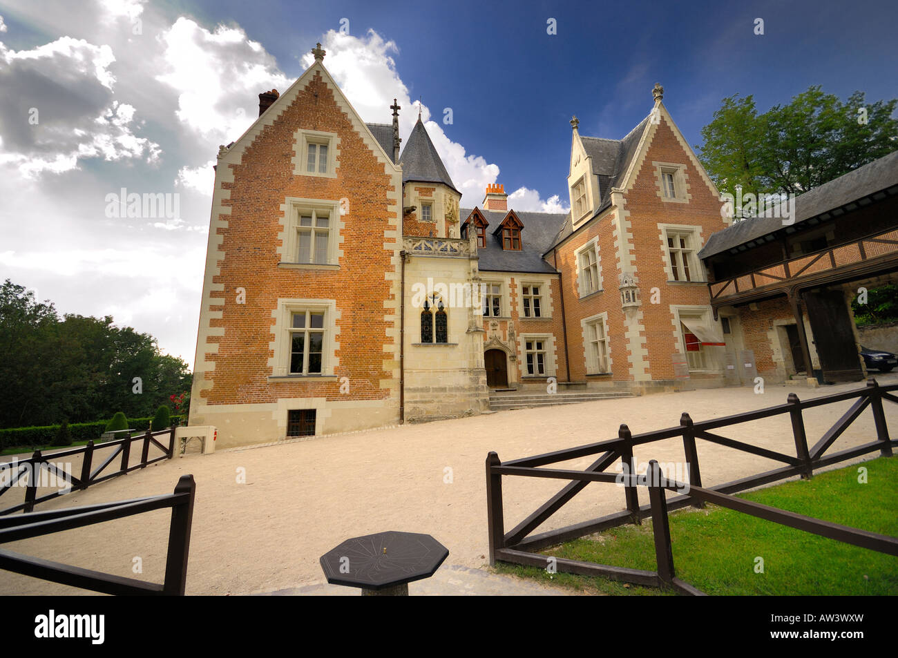 Clos Lucé Où Mourut starb Léonard de Vinci Stockfoto